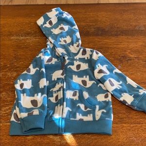 Fleece elephant hoodie